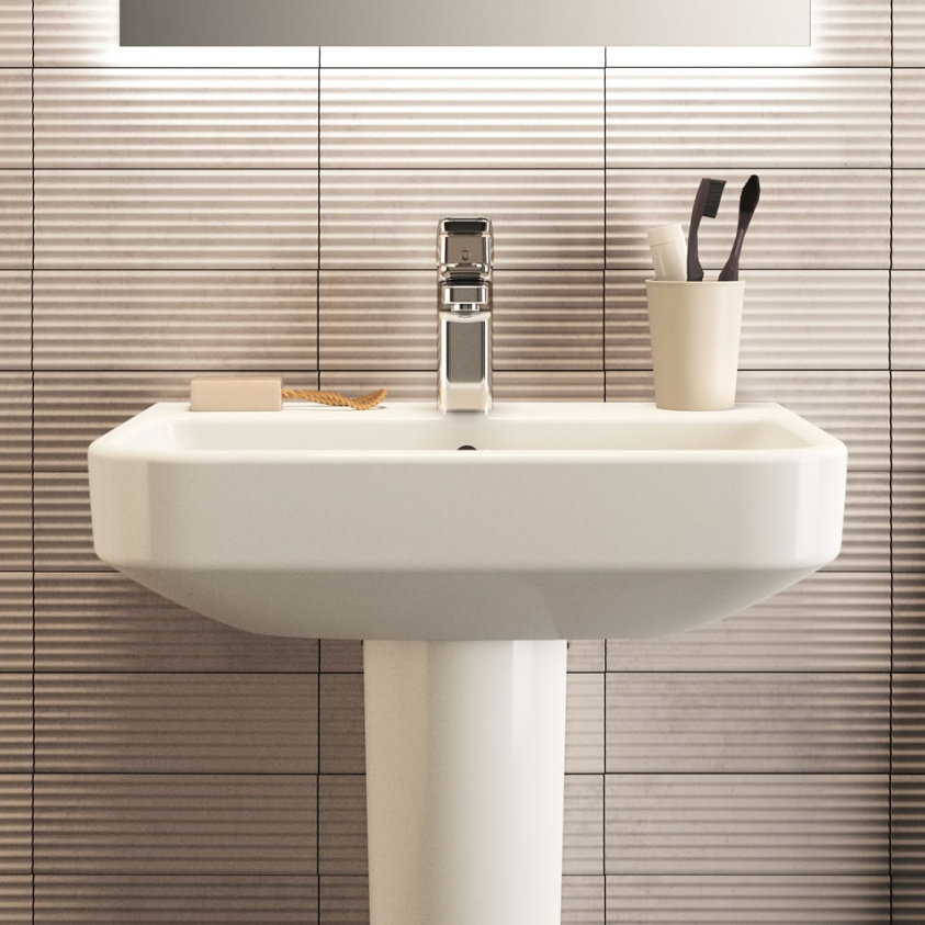 Lifestyle image of Ideal Standard i.life S 550mm Compact Pedestal Basin